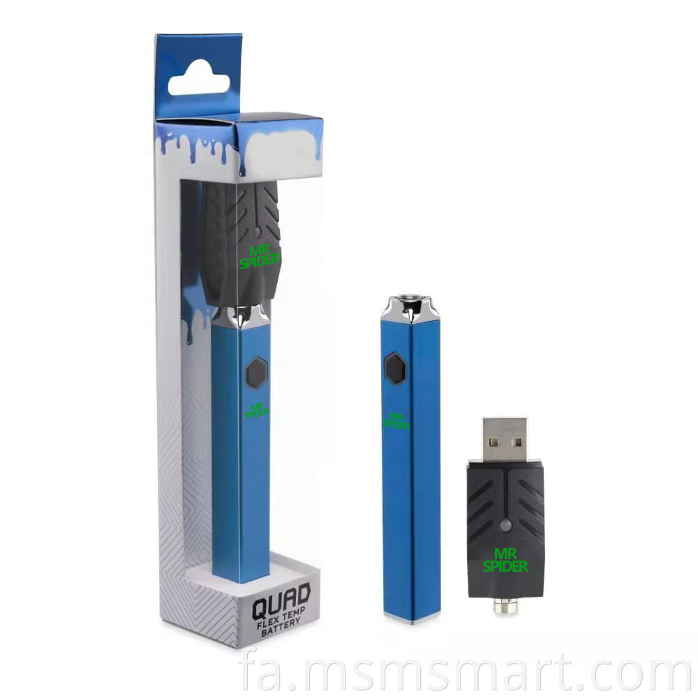 حمل و نقل سریع کارخانه عمده فروشی باتری ویپ CBD 510 قلم بخارساز ولتاژ متغیر